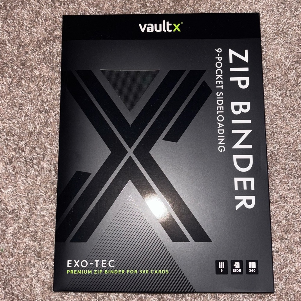 Vault X Black Zip Binder for Pokemon Cards